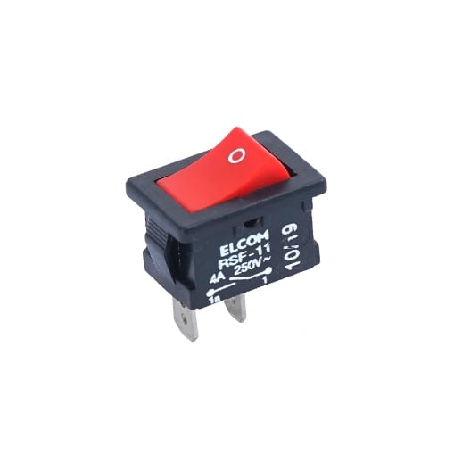 ELCOM RED RSF-11 SPST Rocker Switch ELCOM RED RSF-11 SPST Rocker Switch